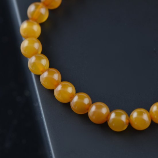 Butterscotch round amber bracelet